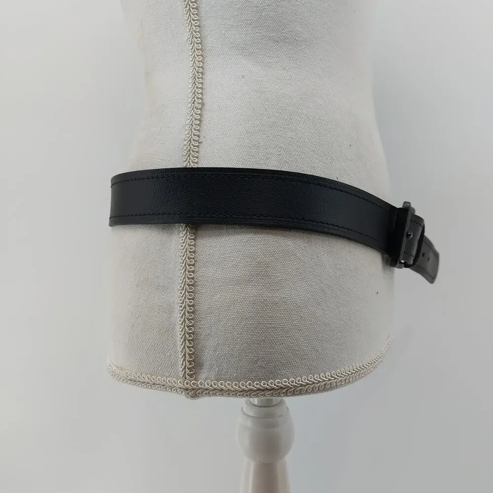 Dickies Black Men's Leather Belt Size 36 Workwear Streetwear